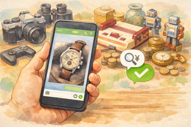 LINEの写真で簡単査定｜高崎市の出張買取Myway