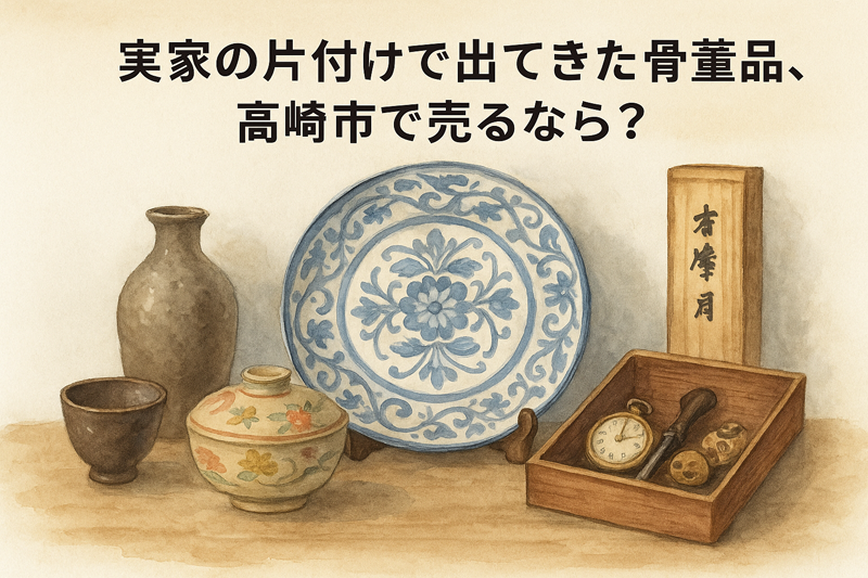 実家の片付けで出てきた骨董品、高崎市で売るなら？